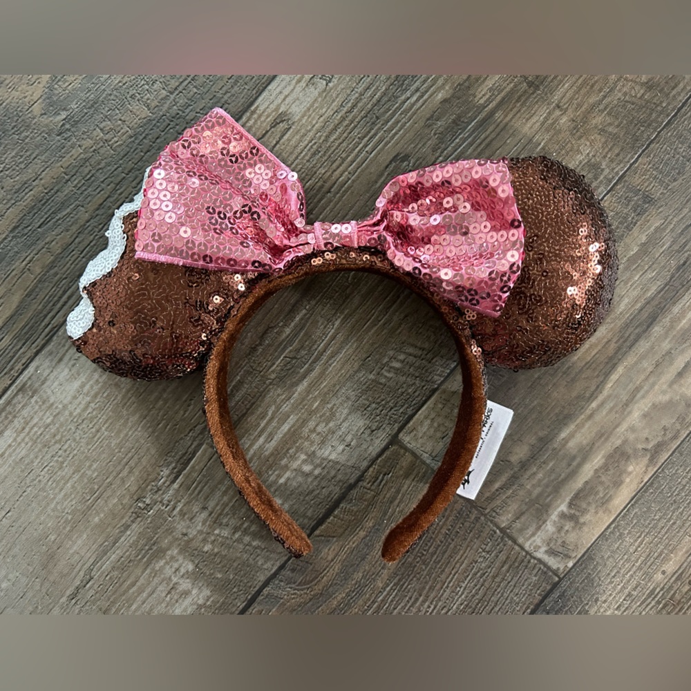 Minnie Mouse Sequin Ice Cream Ears Headband